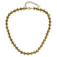 thumbnail image 3 of Finest Gold 1928 Jewelry Brass-Tone Light Colorado Faceted Glass Beads Adjustable 16 in. Necklace with 2 in. Extension, 3 of 4