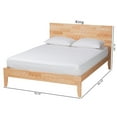 thumbnail image 3 of Baxton Studio Hosea Japandi Platform bed, King, Natural, 3 of 10