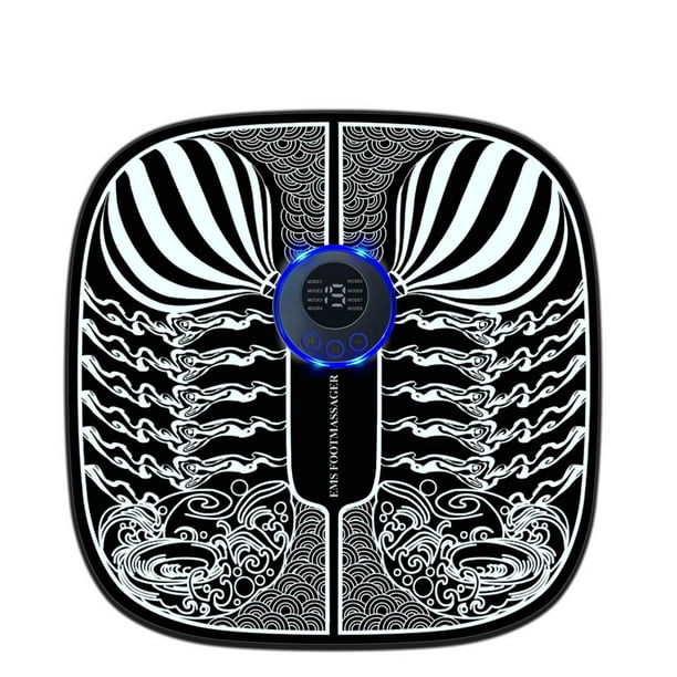 Masajeador con pantalla inteligente, almohadilla de masaje para pies, carga USB para el hogar, acupuntura, masaje de pies, almohadilla de masaje de pies