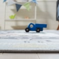 thumbnail image 6 of SAFAVIEH Kids Playhouse Farm Crossroads Machine Washable Area Rug, Blue/Dark Grey, 8'9" x 12', 6 of 13