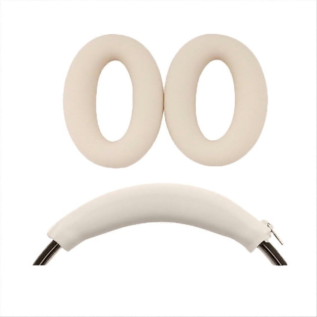 Ear Pads for WH-H910N Headphone Silicone Protective Creamy&White