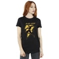 thumbnail image 2 of DC Comics T-Shirt Boyfriend en Coton Noir Adam avec Col à Boulons Dorés pour Femmes, 2 of 4