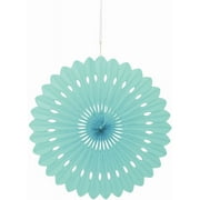 Unique Industries Mint Green 16" Flower Shaped Tissue Paper Hanging Pom Poms