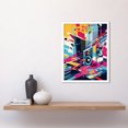 thumbnail image 2 of Bass Blast Music Subwoofer Speaker Abstract Colour Soundscape Frequency Modern Artwork Art Print Framed Poster Wall Decor 12x16 inch, 2 of 5