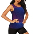 thumbnail image 2 of Balery Neon Glitter Camiseta sin mangas estampada ligera para mujer, tops de entrenamiento sin mangas, camisetas de yoga transpirables de secado rápido.-Medium, 2 of 7