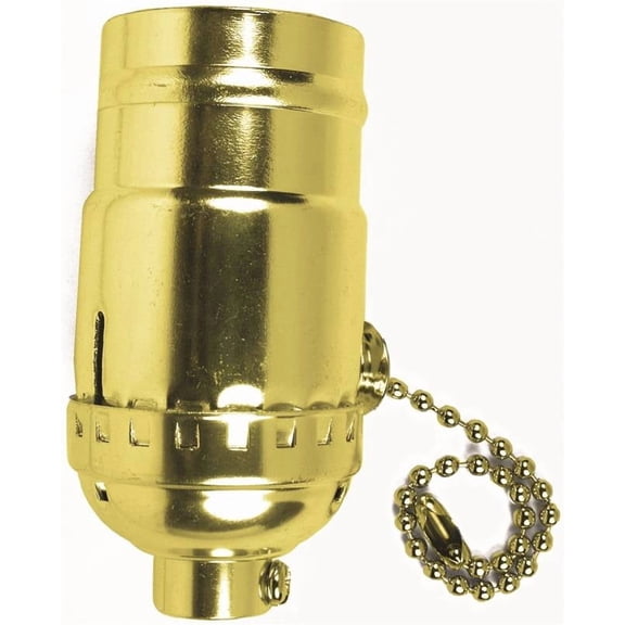 Jandorf Specialty Hardw Socket Pull Chain On/Off Brass 60410