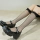 thumbnail image 2 of Guardurnaity JK Lolita Medias de red Calcetines largos ligeros y agradables para la piel Medias Calcetines de mujer Mujeres Medias negro, 2 of 6
