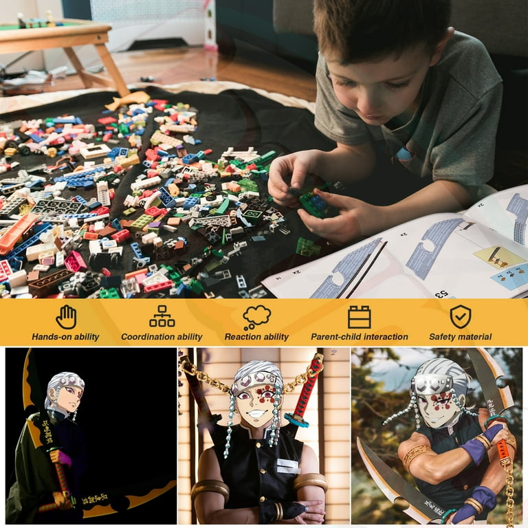 Syrinx Demon Slayer Sword, 82in Double Blade Tengen Uzui