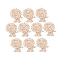 thumbnail image 4 of GOOHOCHY  10 Pcs Painted Lion Model Decorating Crafts Unfinished Child, 4 of 8