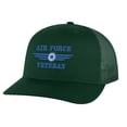 thumbnail image 3 of Air Force Veteran Cap - Military Trucker Hat Embroidered USAF - US Air Force Veteran Ball Caps (Black), 3 of 9