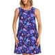 thumbnail image 1 of Balery Skull daisy purple Vestidos de verano para mujer con estampado: vestido holgado sin mangas, vestido playero informal y cómodo para días calurosos., 1 of 7