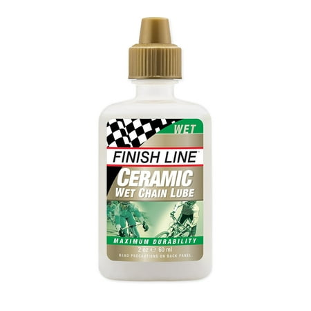 Ceramic WET Bicycle Chain Lube 2oz Drip Squeeze Bottle By Finish (Best Wet Chain Lube)