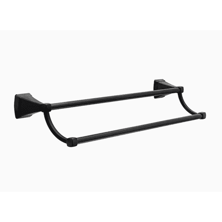 Delta Flynn FLY25-MB Matte Black 24" Double Bath Towel Bar