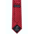 thumbnail image 5 of Burgundy Neckties for Men - Burgundy Red and White Polka Dot Tie - Polkadot Neckwear Red, 5 of 6