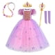 thumbnail image 4 of Vestido de princesa Rapunzel para niñas, disfraz de Enredados, conjunto de ropa para fiesta de cumpleaños, carnaval y Halloween, 4 of 5