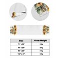 thumbnail image 6 of Xipuska Summer Floral Bed Runners for Cal King Size Bed, Decorative Bed Throws for Foot of Bed, Vintage Spring Watercolor Sunflowers Bow Vase Bed Runner Sofa Throw Bedding Scarf Slipcover for Bedroom, 6 of 6