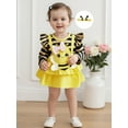 thumbnail image 5 of BemeyourBBs Newborn Baby Girls Bee Outfits Baby Girl Halloween Animal Romper Dress Long Sleeve Romper Playsuit Headband Cute Infant Baby Girl Spring Fall Summer Clothes, 5 of 9