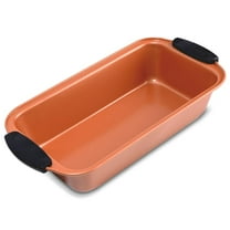 Non-Stick Loaf Pan - Flexible Nonstick Carbon Steel with Blue Silicone Handles, Compatible with Models: NCSBS54S, NCSBS52S (Copper)