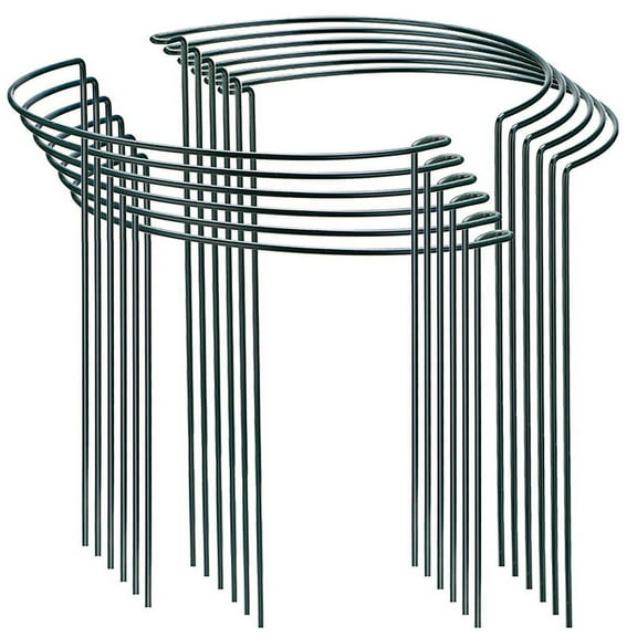 Pack of 12 Semi-Circular Ring Plant Garden Flower Support Stakes,for Flowers Plant,Border Support