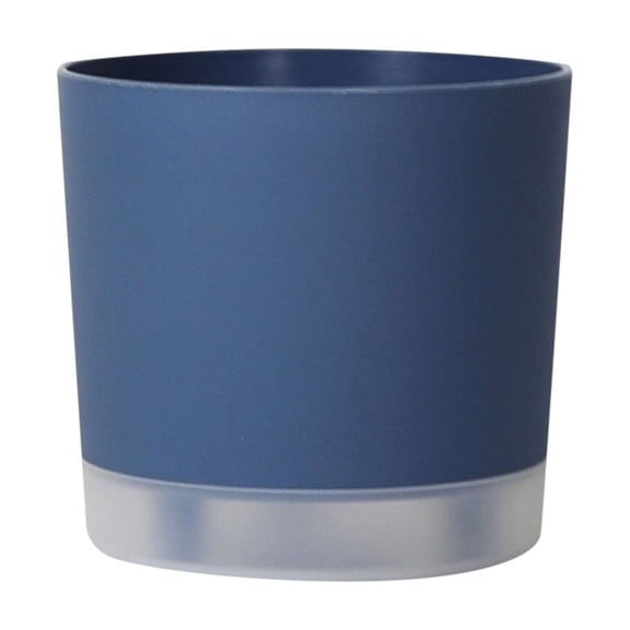 Plastic Planter Pots, Planter Pots with Drainage Holes and Saucers 4.7 Inch Small Planting Pot for Spring Flowers Houseplants Succulent Aloe Cacti Plastic Nursery Pot Home Decor,Blue