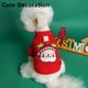 thumbnail image 4 of Ganfancp Ropa para Mascotas Perros Gatos Disfraces Ropa Invierno Caliente Cómodo Sudadera Papá Noel Liquidación Sudadera para Mascotas X1, 4 of 5