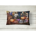 thumbnail image 2 of Carolines Treasures PTW2069PW1216 Halloween Black Cats Our Favorite Time Canvas Fabric Decorative Pillow  12H x16W, 2 of 4