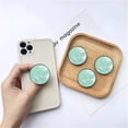 thumbnail image 3 of 3 Pack Cell Phone Grip Stand with Expandable Kickstand (Not for Popsockets) - Glitter Green, 3 of 6