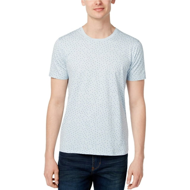 Ben Sherman T-Shirt Basique Ajusté à Triangles pour Homme, Bleu, Très Grand