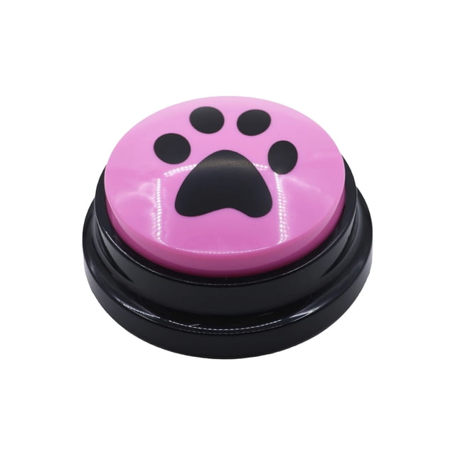 Pink Recordable Pet Dog Training Buttons 4 Pack Pink Interactive Communication Device For Dogs Cats