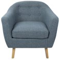 thumbnail image 2 of Chaise moderne milieu-du-siècle Rockwell de LumiSource, 2 of 7