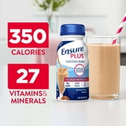 Ensure Plus Meal Replacement Nutrition Shake, Butter Pecan, 16g Protein, 8 fl oz - 24 Pack