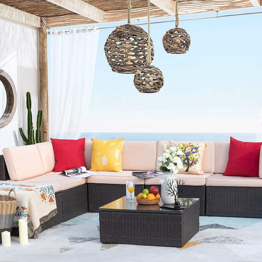 ubuy wicker patio furniture piece