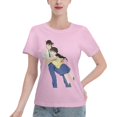 thumbnail image 1 of Women's Basic Short Sleeve T-Shirt Conan and Xiaolan, 1 of 6