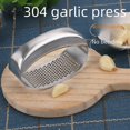 thumbnail image 1 of Máquina prensadora de ajo de acero inoxidable 304, máquina para hacer crema de ajo casera, molinillo de ajo creativo para cocina, máquina prensadora de ajo, 1 of 3