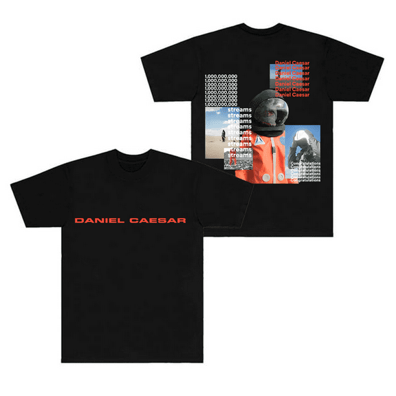 Daniel Caesar Merch T-Shirt Astronaut Top Tees Men Women Short Sleeve T Shirts