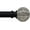 Black, variant on Black Curtain Rods for Windows: 1 Inch Diameter Adjustable Drapery Rods 72" to 144", Heavy Duty Window Curtain Rod with Leaf Pattern Finials