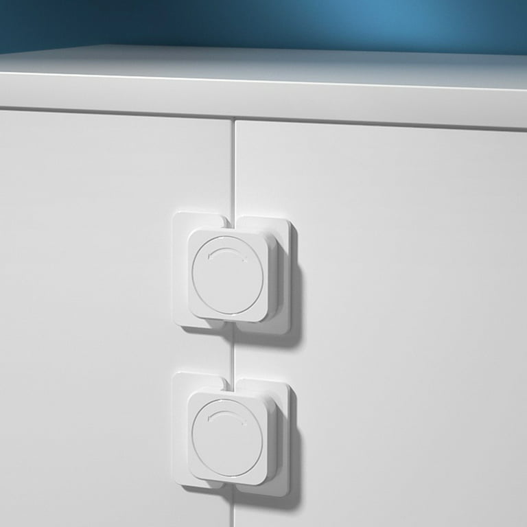 1pcs 90-Degree No-Hole Refrigerator Lock Plain Drawer Lock Anti