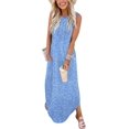 thumbnail image 1 of Vestido de playa Summer Sundress Zeagoo casual con estampado floral para mujer, 1 of 6