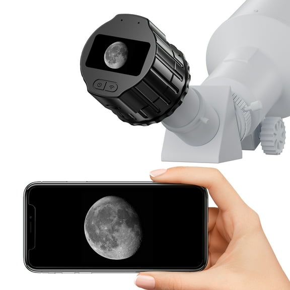 WiFi Telescope Camera Eyepiece – 64GB Wireless Digital Eyepiece, 1.5” Screen, 1080P FHD Video Recorder, Planetary Camera for 28mm-50mm Scopes – Ideal for Astrophotography & Bird Watching