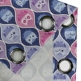 thumbnail image 3 of Ambesonne Animal Grommet Curtain Single Panel, Vertical Sleeping Owls, 50"x60", Pink Purple Blue, 3 of 5