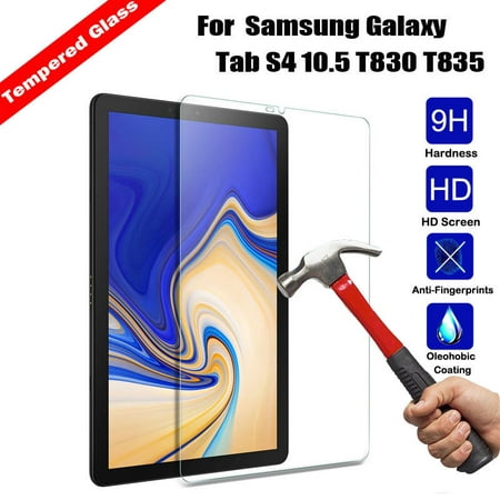 Samsung Galaxy Tab S4 10.5 Screen Protector, EpicGadget(TM) Ultra HD Clear Anti Bubble/Fingerprint/Scratch 9H Hardness Tempered Glass Screen Protector For Galaxy Tab S4 (SM-T830 /SM-T835) 2018