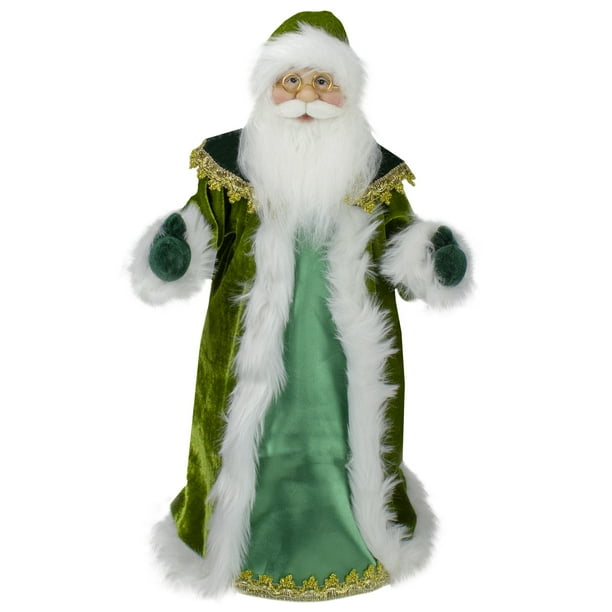 Northlight 18" Unlit Irish Santa Claus with Pot of Gold Christmas Tree