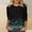Multicolor 1, variant on Womens 3/4 Sleeve Tops Crew Neck Dressy Casual Blouses Floral Print Summer Fall Lightweight Loose Fit Shirts Clothes Size M-XXXXL