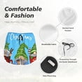 thumbnail image 4 of Balery Merry Christmas Gnome Pantalones cortos deportivos para mujer con forro y dos bolsillos, elásticos, para entrenamiento, gimnasio, yoga-Large, 4 of 7