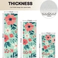 thumbnail image 4 of Pioneer Flower Floral Print Pattern Kitchen Rugs Sets Of 3,Kitchen Runner Rugs Non Skid Washable,Decorative Kitchen Floor Mats for Kitchen,Sink,Laundry,17"x30"+ 17"x47" + 17"x59", 4 of 6