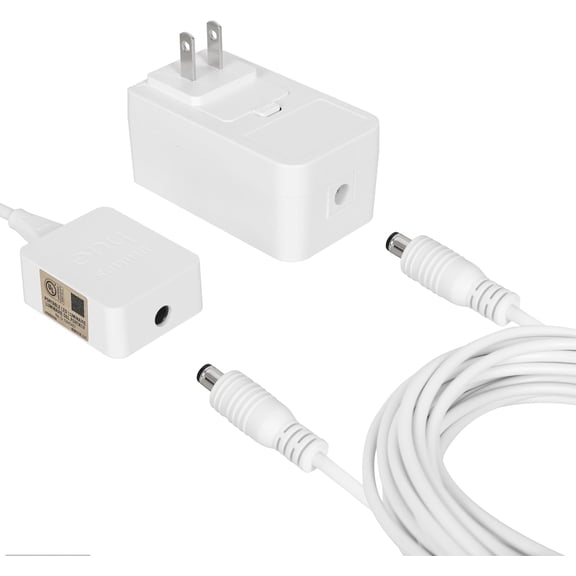 Power to Controller Extension Cable for Philips Hue Lightstrip Plus/Gradient/Solo/OmniGLow Lightstrip (10ft, 1 Pack, White)