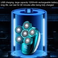thumbnail image 4 of Graflsoa Men's Multi-Functional Electric Shaver with Smart Touch Control, 6-in-1 Trimmer for Beard, Hair, and Body, 3 Adjustable Combs, 1200mAh Rechargeable Battery, USB Charging, Silver, 4 of 7