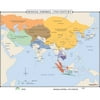universal map world history wall maps mongol empires 13th century