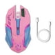 thumbnail image 3 of Methold Ratón inalámbrico rosa para juegos de ordenador, ratón óptico recargable de 2400 DPI, ergonómico, USB, bonito ratón silencioso Juegos de teclado y mouse para computadora, 3 of 6