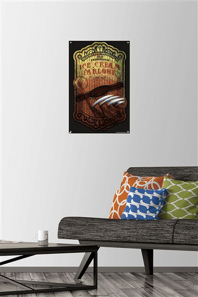 A Nightmare on Elm Street - Ice Cream Parlor Wall Poster with Pushpins, 14.725" x 22.375"